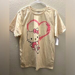 Hello Kitty Kids T-Shirt - Cream and Pink